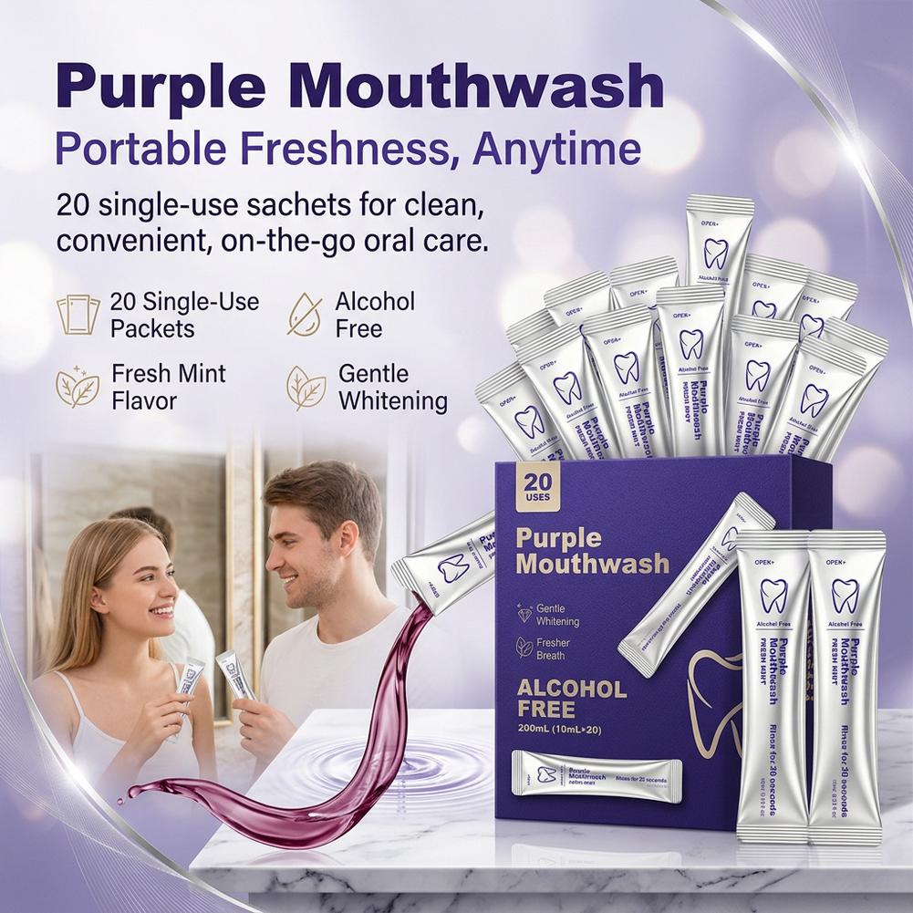 Collutorio viola per la pulizi - Teeth Whitening Mouthwash recensione e prezzo